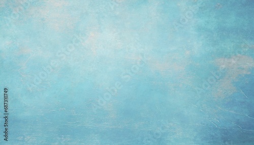 light blue background texture old vintage paper in solid pastel sky blue color antique wall design with faint distressed grunge texture