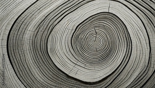 warm gray cut wood texture detailed black and white texture of a felled tree trunk or stump rough organic tree rings with close up of end grain