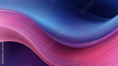 a blue and pink background with waves
