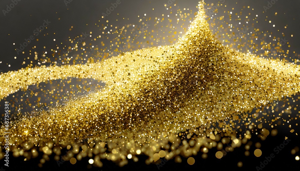gold glitter golden sparkle confetti shiny glittering dust