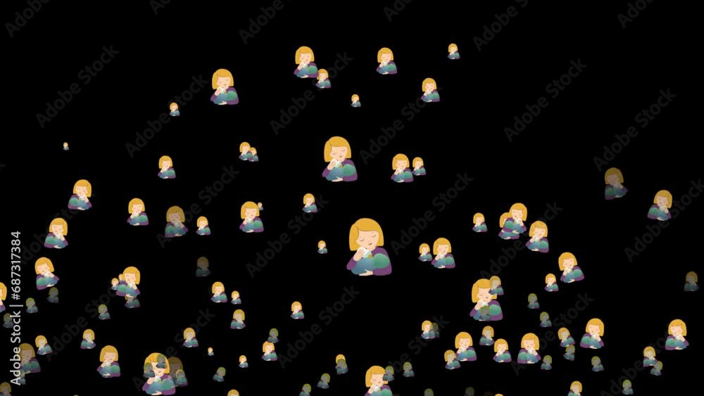 wideo-stock-mom-feeding-baby-emoji-motherhood-emoticon-breastfeeding