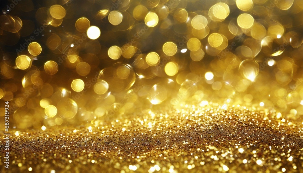 golden glitter background with sparkles