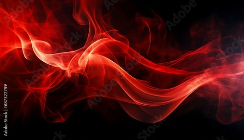 abstract red smoke flames texture generative ai © Irene