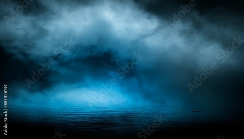 horror black blue sky sea haunted cloud scary ocean depression background mystery gloomy dark theme blur texture