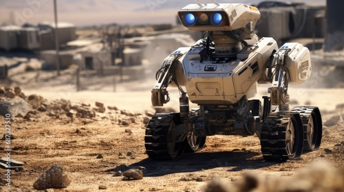 Robotic sentries used for border security
