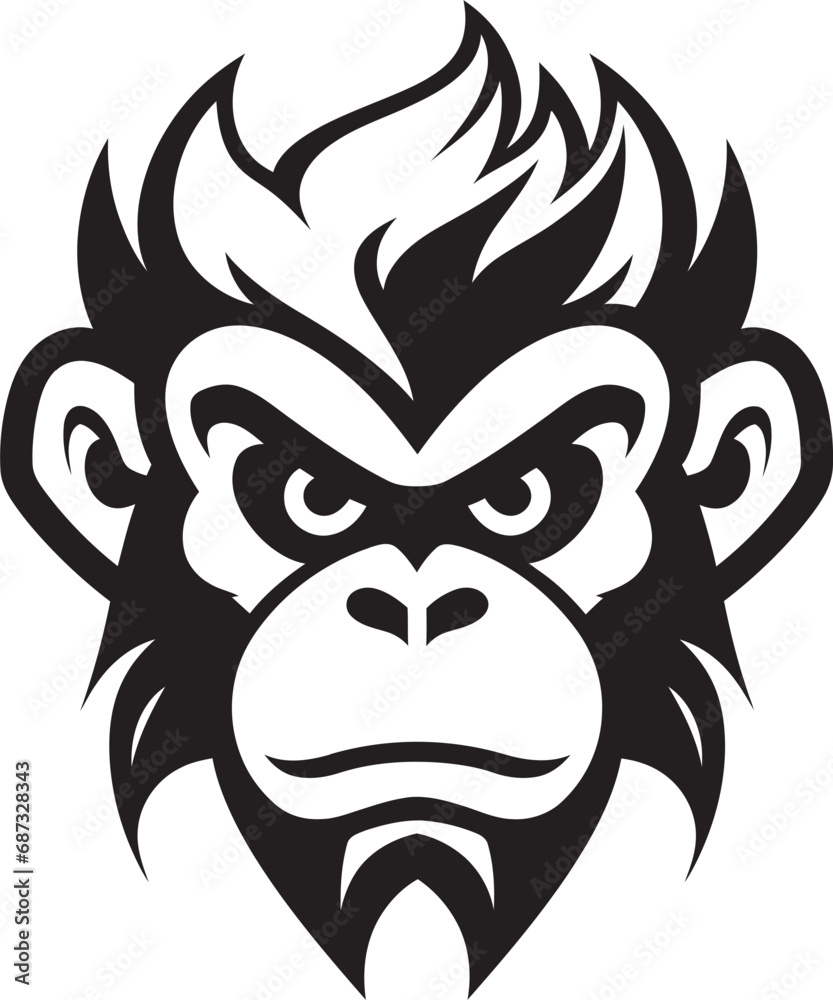 Monkeying Around with Digital Art Vector Illustrations The Playful World of Monkey VectorizationThe Playful World of Monkey Vectorization Artistic Ape A Showcase of Monkey Vector Illustrations