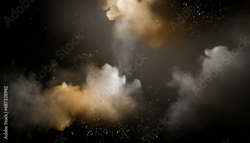 smoke and dust effect overlays artistic elements for digital photography and design abstract light hazy textures and floating particles for mysterious effects generative ai