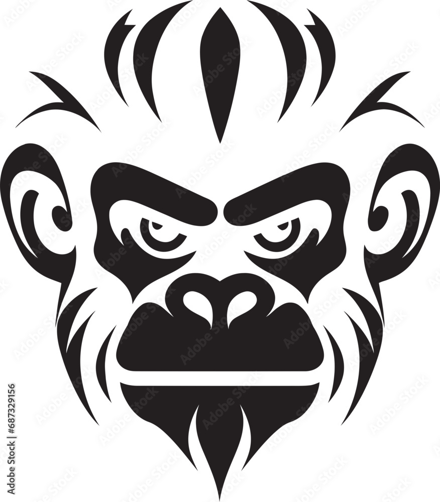 Jungle Bond Ape and Monkey VectorShadows of the Primate Realm