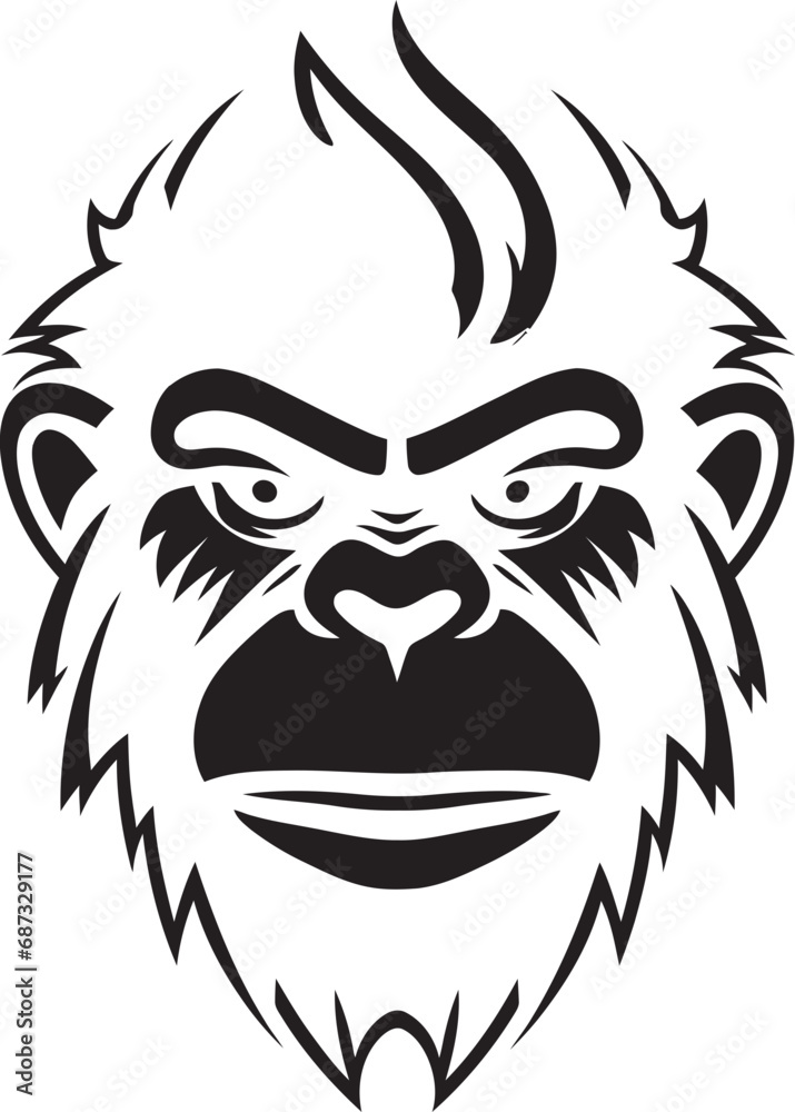 Ape and Monkey Silhouettes Noir DreamsWildlife Noir Primate Vector Art