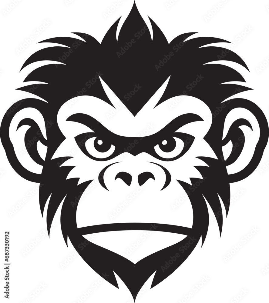 Primate Love Chronicles Ape and Monkey SilhouettesGorilla and Monkey Shadows Vector Love Affair