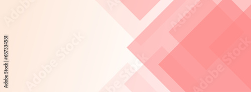 ピンクの幾何学パターンをランダムに並べたグラーデーションカラー背景のベクター画像