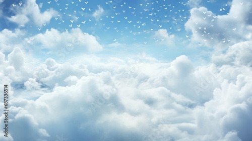 Love in the Clouds and Skywriting Messages Background photo