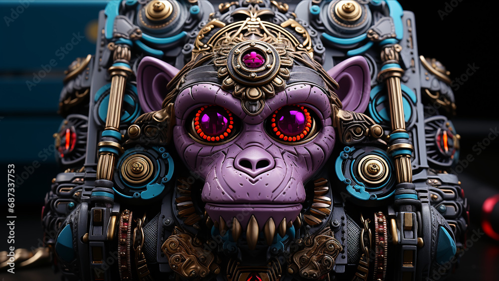 Fototapeta premium Steampunk Monkey