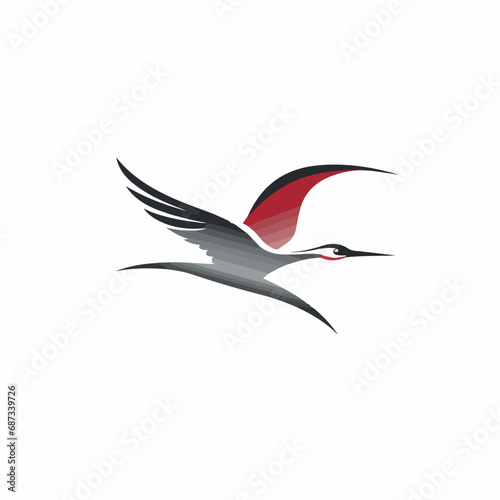 Crane in cartoon, doodle style. Isolated 2d vector illustration in logo, icon style, Eps 10. AI Generative © Alexey