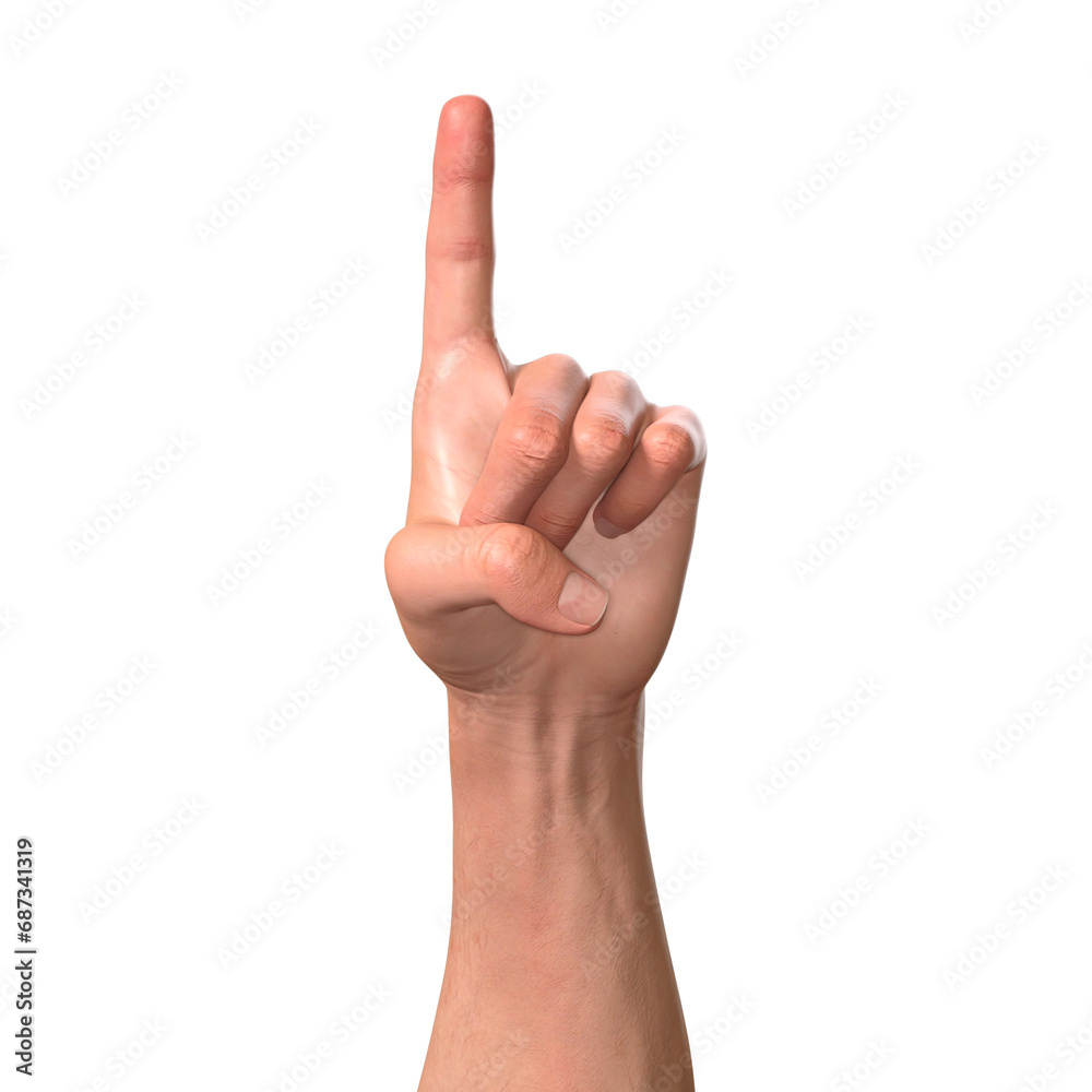 Hand Gesture Symbol Finger isolated 3D render Ilustration Hand Gesture Symbol Finger isolated 3D render Ilustration