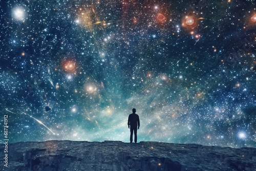 We all live in the cosmos, concept of cosmos exploration