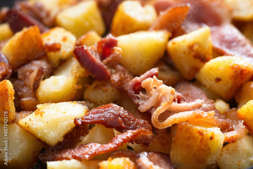 bacon potato hash breakfast