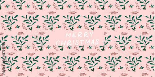 Christmas vector pattern. Seamless retro background. Ornament for gift wrapping paper, fabric, clothes, textile, surface textures, scrapbook.