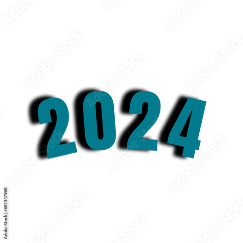 Happy New Year Text Effect Design 2024