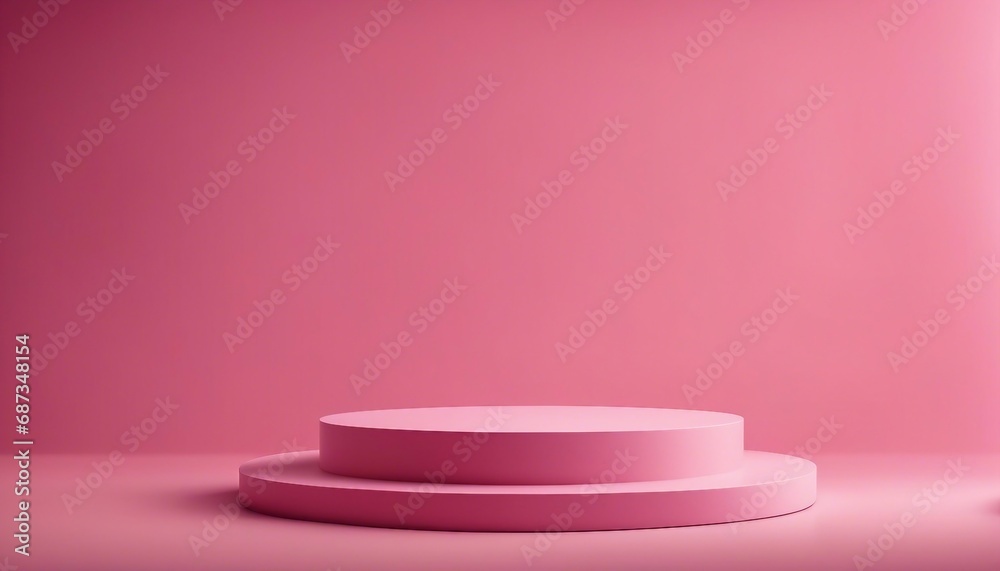 3d rendering of pink podium for product display. Abstract minimal background. 3d rendering of pink podium for product display. Abstract minimal background.