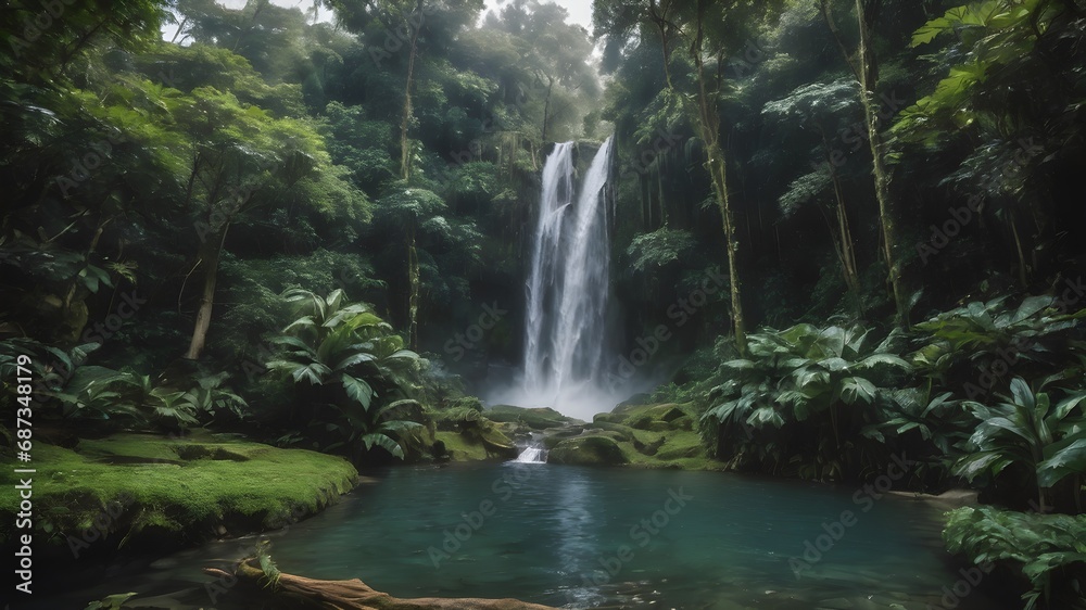 Jungle House Landscape Background Very Cool