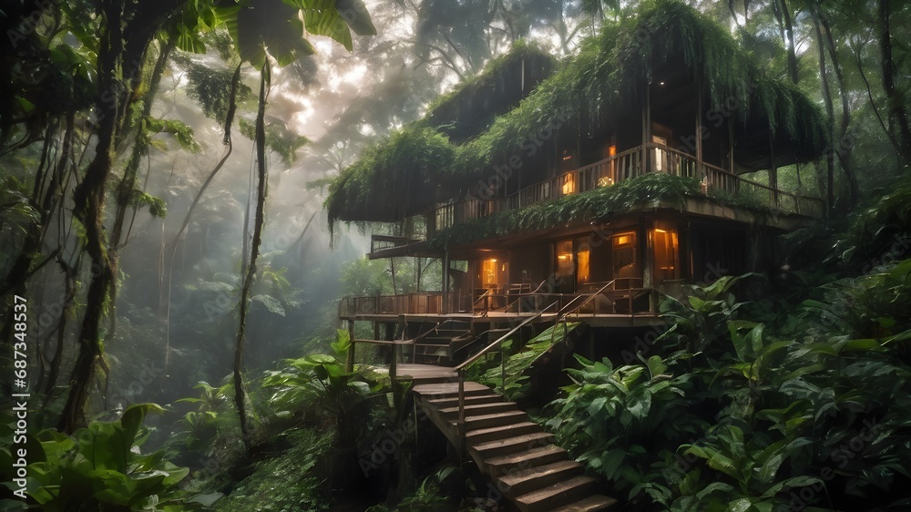 Jungle House Landscape Background Very Cool Jungle House Landscape Background Very Cool