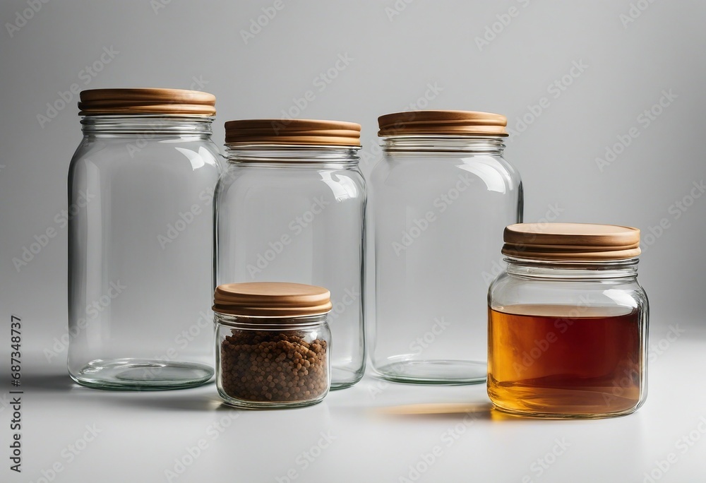 glass jar with a medicine glass jar with a medicine