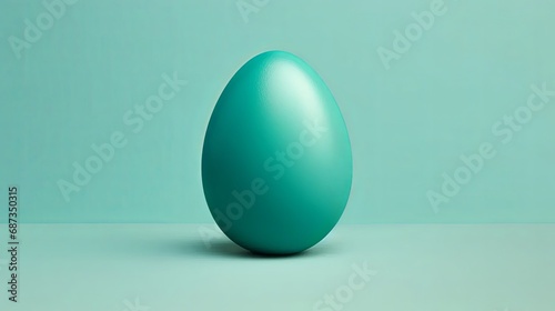 Minimalist 3D Easter Egg Illustration