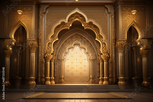 Mosque Front Gate Background photo