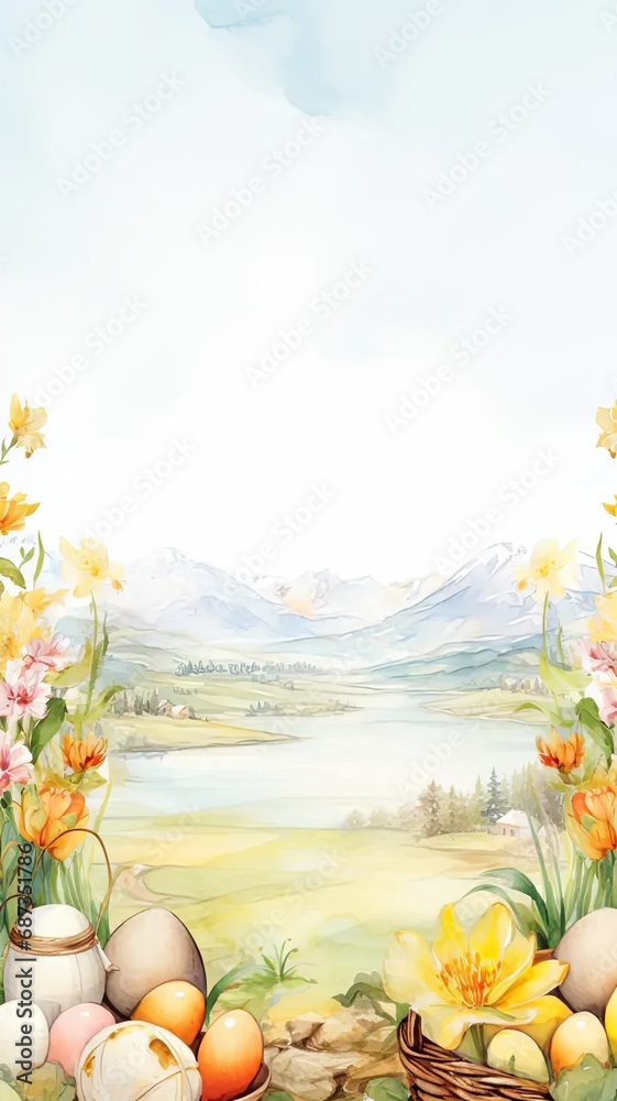 Joyful Gathering Easter Vertical Banner Joyful Gathering Easter Vertical Banner