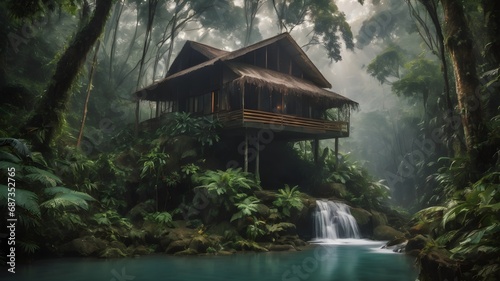 Jungle House Bacground Very Cool