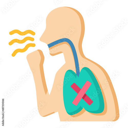 Lung Irritant Icon