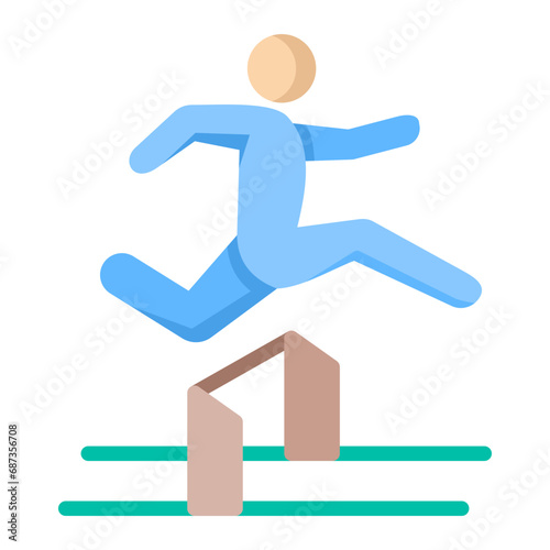Obstacle Jump Icon