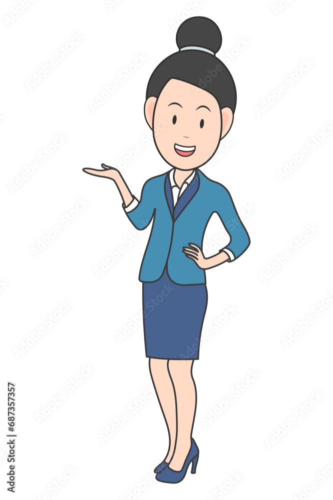Cute Teacher Cartoon Clipart Graphic
