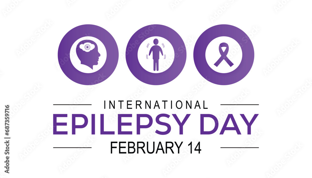 Vector illustration on the theme of International Epilepsy Day observed each year during February.banner, Holiday, poster, card and background design. Vector illustration on the theme of International Epilepsy Day observed each year during February.banner, Holiday, poster, card and background design.