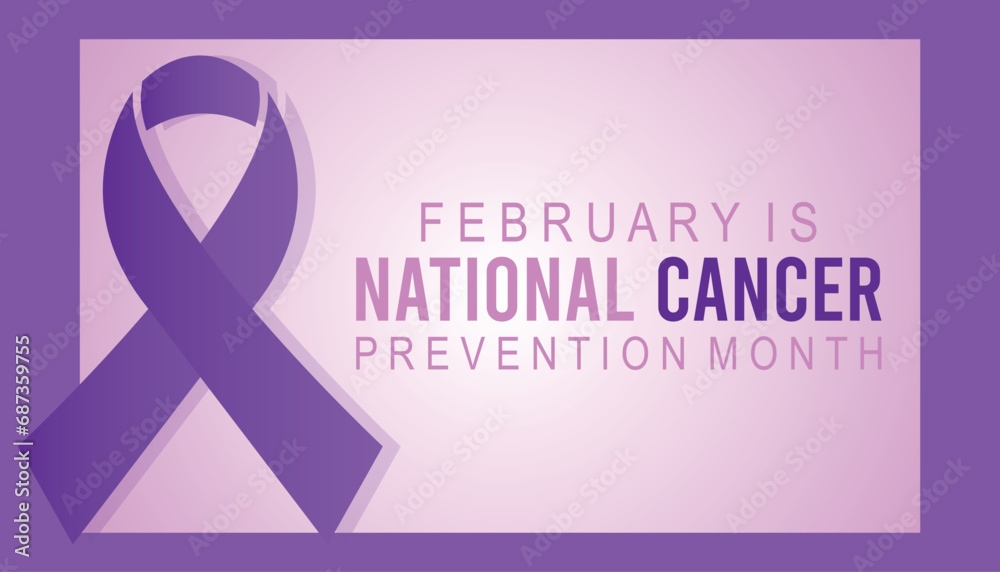Vector illustration on the theme of National Cancer prevention month observed each year during February.banner, Holiday, poster, card and background design. Vector illustration on the theme of National Cancer prevention month observed each year during February.banner, Holiday, poster, card and background design.