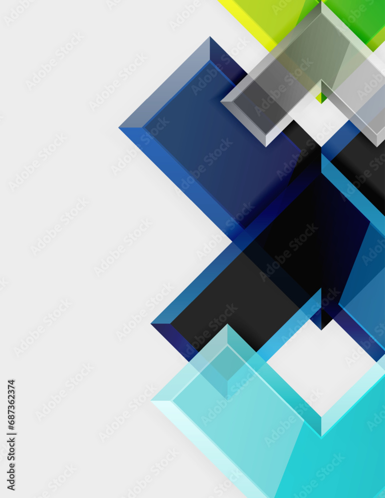 Arrow square geometric vector abstract background Arrow square geometric vector abstract background