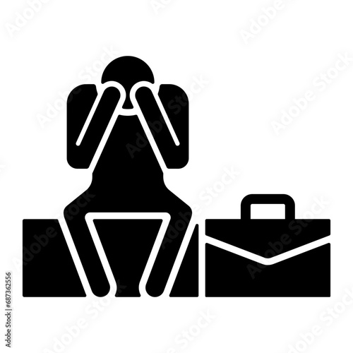 Sad Employee Icon