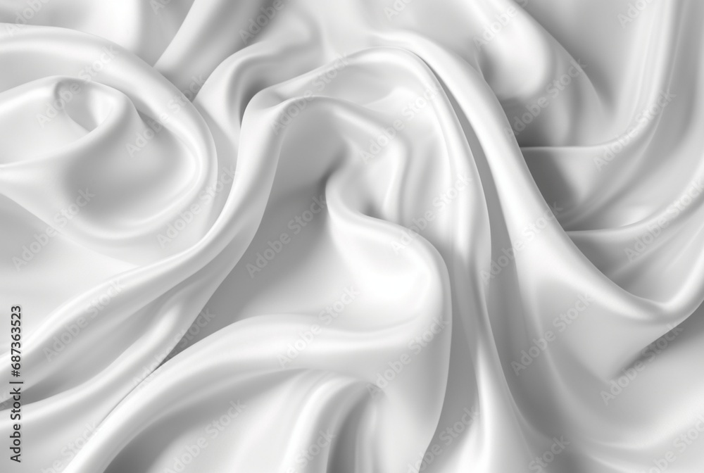Fototapeta premium white fabric texture background for business card,banner,product display. generative ai