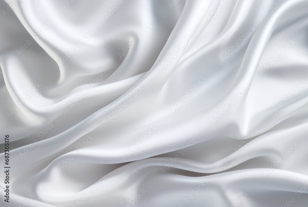 Obraz premium white fabric texture background for business card,banner,product display. generative ai