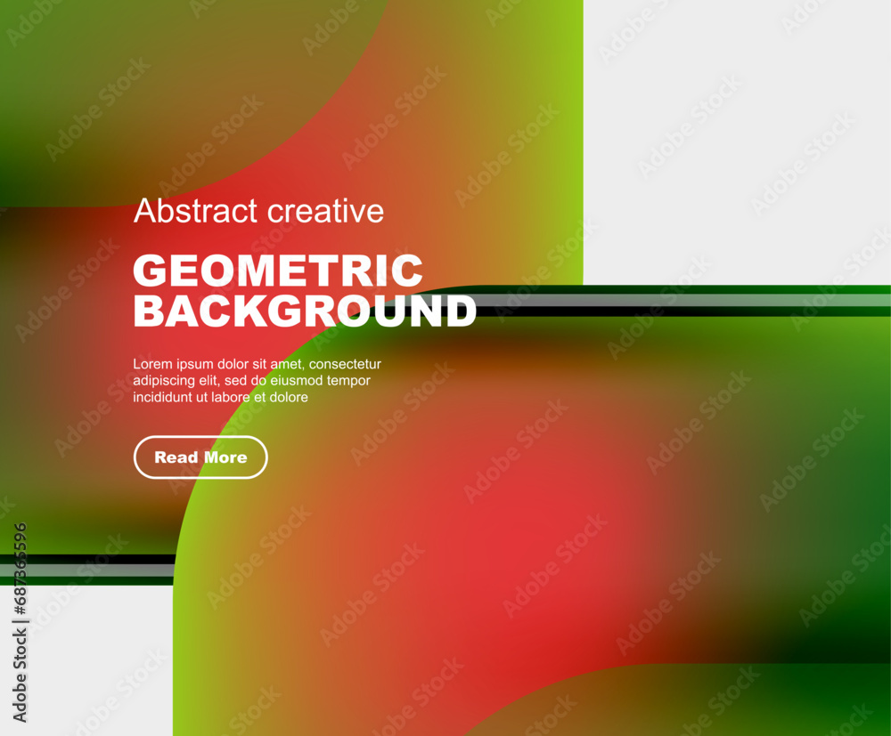 Obraz premium Round square geometric abstract background