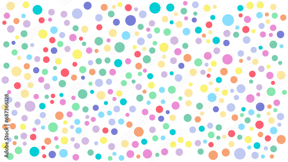 Colorful dotted circle background Colorful dotted circle background