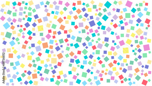 Colorful square pattern background