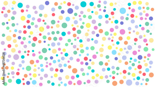 Colorful dotted circle background