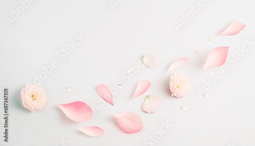 Bright and beautiful petals dance