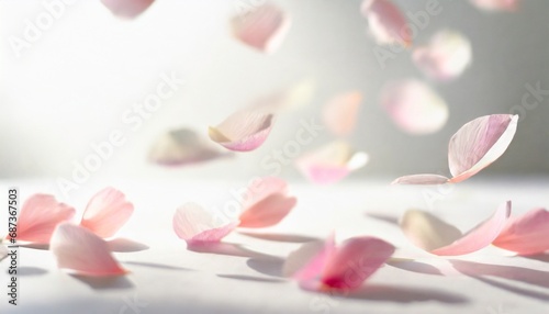 Bright and beautiful petals dance