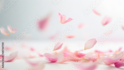 Bright and beautiful petals dance