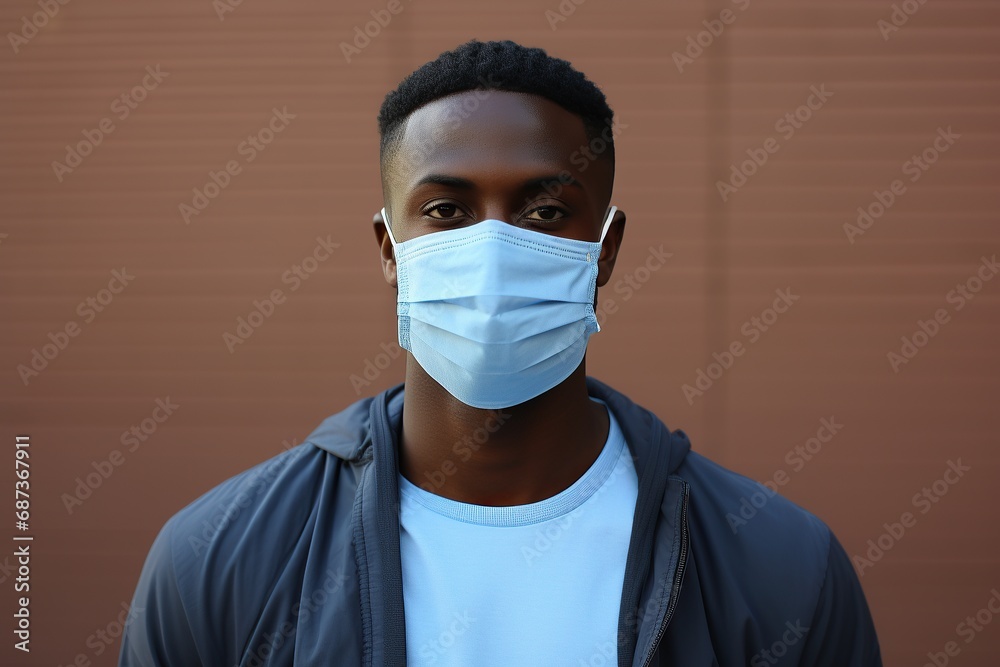 Covid-19 Situation in Business Concept. Businessman with Surgical Mask standing in the City. Protected and Care of Health. Stressed out due to Corona Virus. Looking at Camera Covid-19 Situation in Business Concept. Businessman with Surgical Mask standing in the City. Protected and Care of Health. Stressed out due to Corona Virus. Looking at Camera