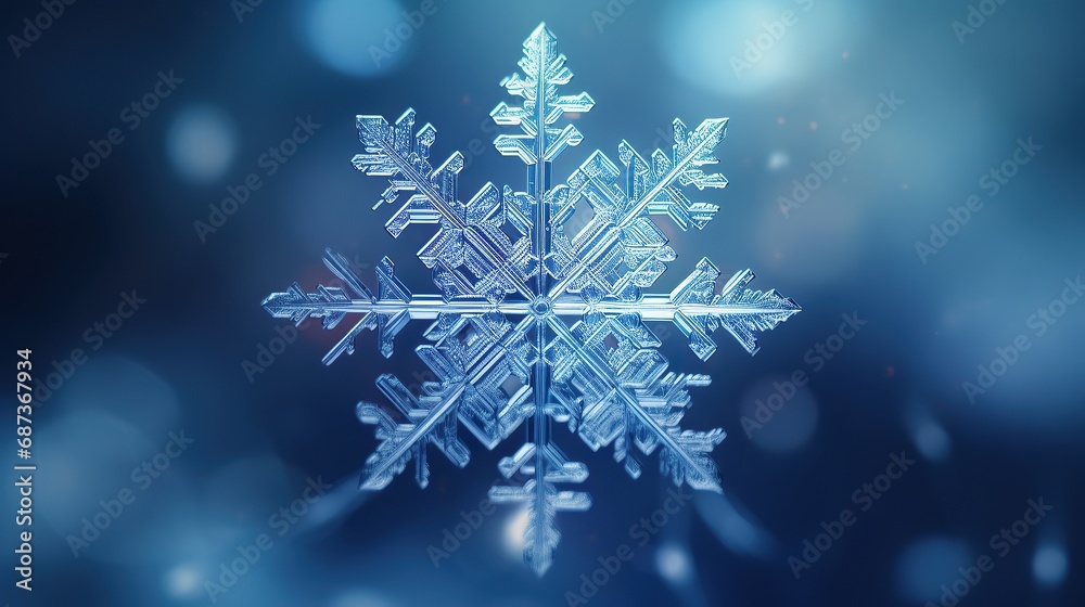 Snowflake on smooth gradient background. Macro photo of real snow crystal on glass surface. This is small snowflake with unusual pattern. Snowflake on smooth gradient background. Macro photo of real snow crystal on glass surface. This is small snowflake with unusual pattern.