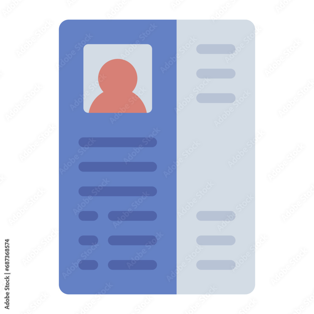 CV curriculum vitae profile icon CV curriculum vitae profile icon